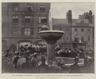 Manchester Waterworks, odbočka z vody z Thirlmere do Manchester Mains od English Photographer