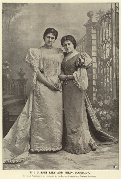 Slečny Lily a Hilda Hanbury od English Photographer