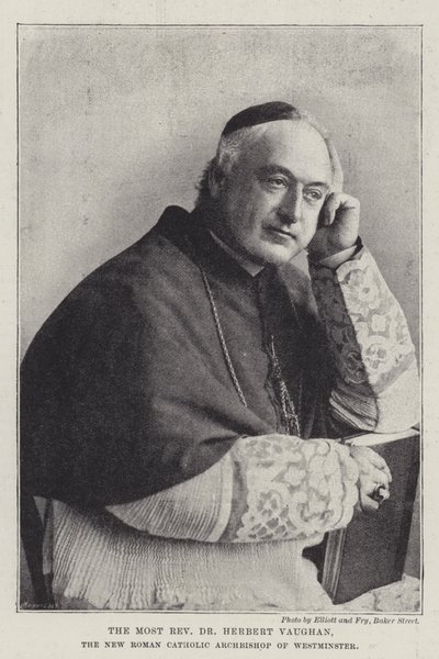 Nejctihodnější Dr Herbert Vaughan, nový římskokatolický arcibiskup z Westminsteru od English Photographer