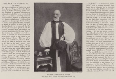 Nový arcibiskup Dublinu, nejctihodnější Joseph Ferguson Peacocke, DD od English Photographer