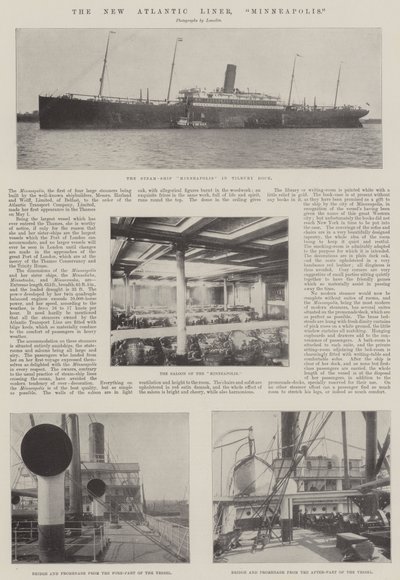 The New Atlantic Liner, Minneapolis od English Photographer