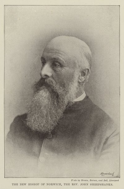 Nový biskup z Norwiche, reverend John Sheepshanks od English Photographer