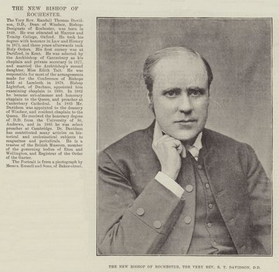 Nový biskup z Rochesteru, velmi reverend RT Davidson, DD od English Photographer