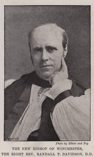 Nový biskup z Winchesteru, pravý reverend Randall T Davidson, DD od English Photographer