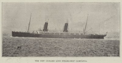 Nová parní loď Cunard Line Campania od English Photographer