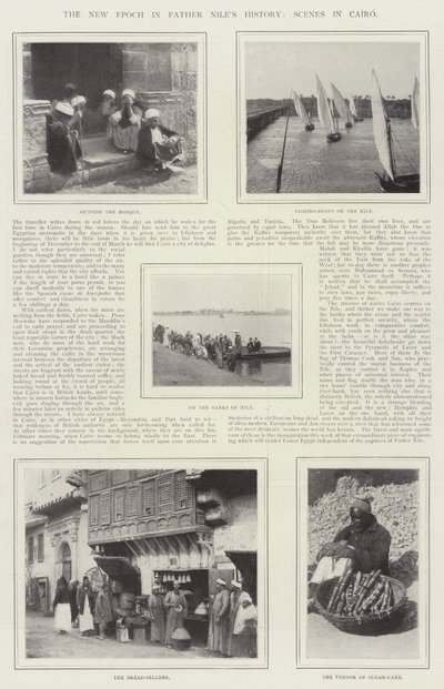 Nová epocha v historii otce Nilese, scény v Káhiře od English Photographer