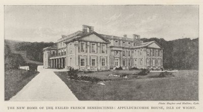Nový domov vyhnaných francouzských benediktinů, Appuldurcombe House, Isle of Wight od English Photographer