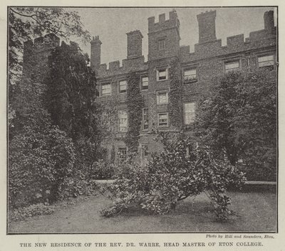 Nová rezidence reverenda Dr Warrea, hlavního mistra Eton College od English Photographer