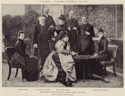 Rodina Orleans navštívila španělská královna Isabella od English Photographer