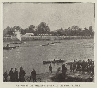 Oxford a Cambridge Boat-Race, ranní trénink od English Photographer