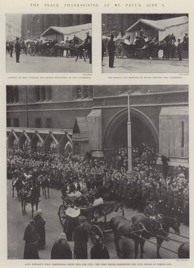 Díkůvzdání míru v St Pauls, 8. června od English Photographer