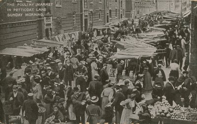 Drůbeží trh, Petticoat Lane, neděle ráno od English Photographer
