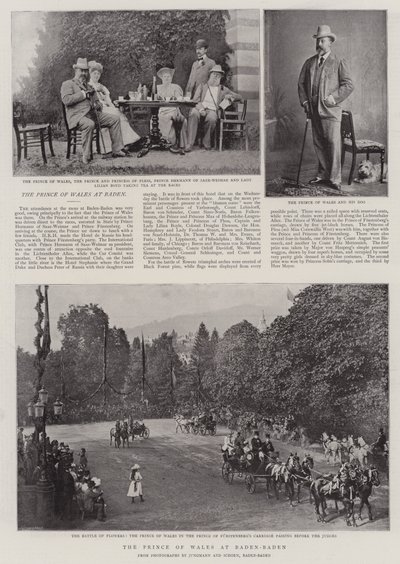 Princ z Walesu v Baden-Badenu od English Photographer