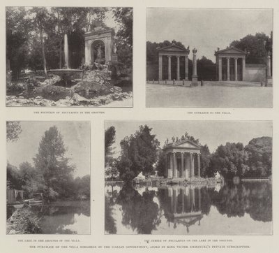 Koupě vily Borghese italskou vládou s pomocí soukromého předplatného krále Viktora Emmanuelse od English Photographer