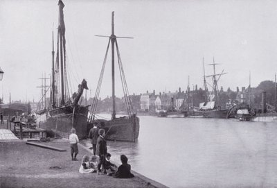 The Quays, Yarmouth (černobílá fotografie) od English Photographer