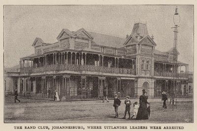 Rand Club, Johannesburg, kde byli zatčeni vůdci Uitlanderu od English Photographer