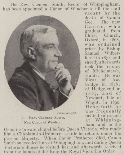 Reverend Clement Smith, nový kanovník z Windsoru od English Photographer
