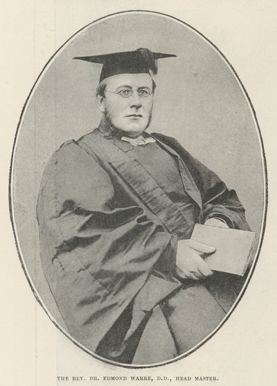 Reverend Dr Edmond Warre, DD, hlavní ředitel od English Photographer