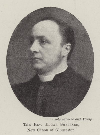 Reverend Edgar Sheppard, nový kanovník z Gloucesteru od English Photographer
