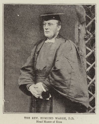 Reverend Edmund Warre, DD od English Photographer