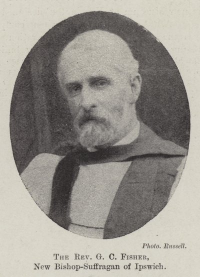 Reverend G C Fisher, nový biskup-Suffragan z Ipswiche od English Photographer