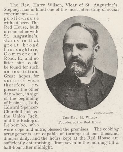 Reverend H Wilson, zakladatel Červeného domu od English Photographer