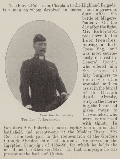 Reverend J Robertson od English Photographer