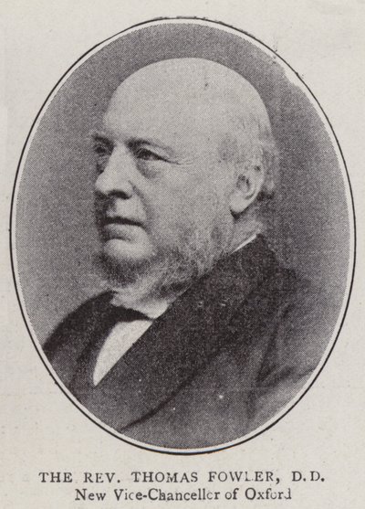 Reverend Thomas Fowler, DD od English Photographer