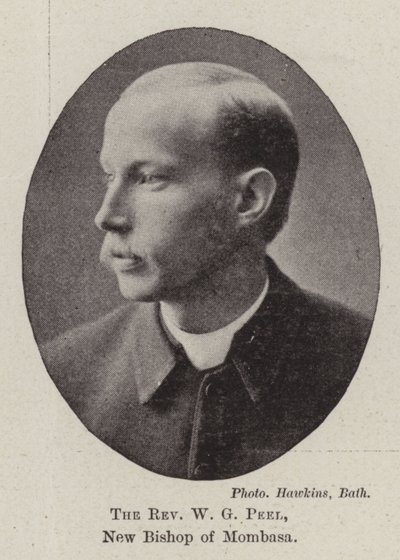 Reverend W G Peel, nový biskup z Mombasy od English Photographer