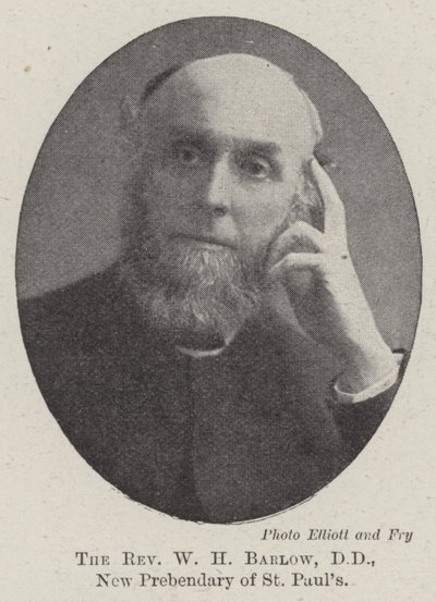 Reverend WH Barlow, DD, nový prebendář St Pauls od English Photographer