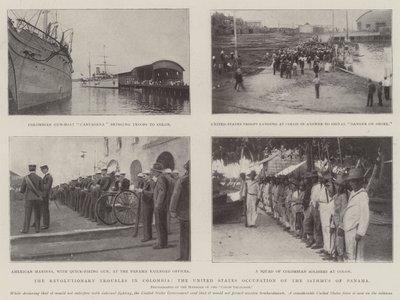 Revoluční potíže v Kolumbii, okupace Panamské šíje Spojenými státy od English Photographer