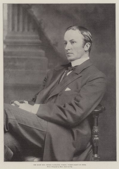 Ctihodný George Nathaniel Curzon, zvolený místokrál Indie od English Photographer