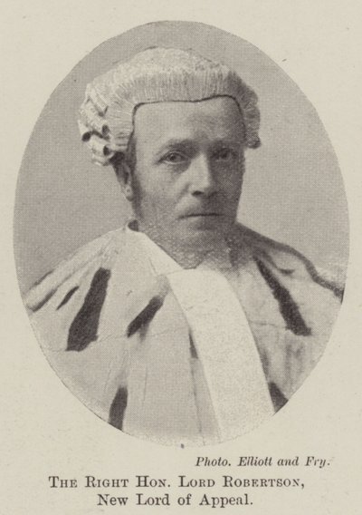 Ctihodný lord Robertson, nový pán odvolání od English Photographer