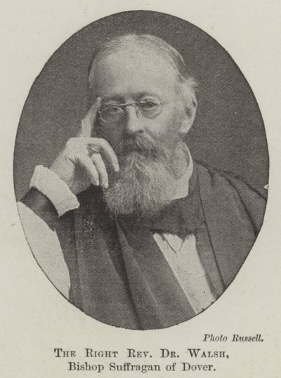 Pravý reverend Dr Walsh, biskup Suffragan z Doveru od English Photographer