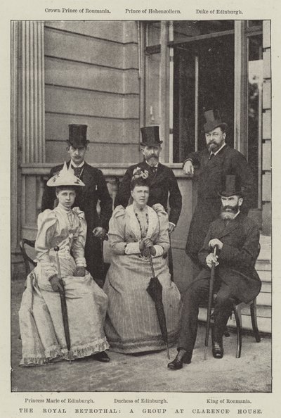 The Royal Betrothal, skupina v Clarence House od English Photographer