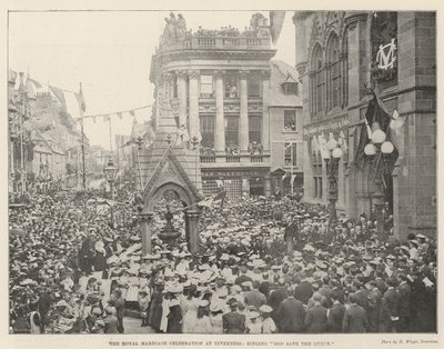 Royal Marriage Celebration v Inverness, zpěv God Save the Queen od English Photographer