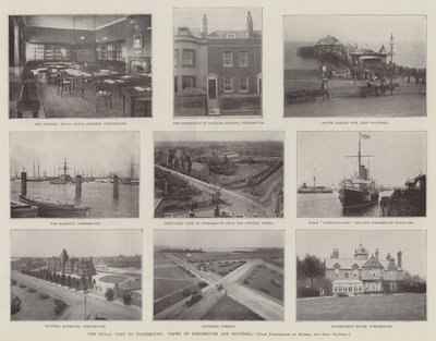 Královská návštěva Portsmouthu, výhledy na Portsmouth a Southsea od English Photographer
