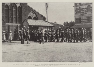Druhé spiknutí k vraždě lorda Robertse, kostel St Marys, Johannesburg, který měl být vyhozen do povětří od English Photographer