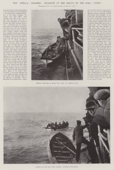 Katastrofa Stella, incidenty záchrany RMS Lynx od English Photographer