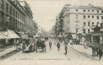 Strand z Charing Cross v Londýně od English Photographer