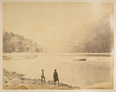Teesta v Bheerkotee.  Pohledy na Darjeeling. 70. léta 19. století od English Photographer