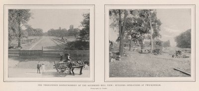 Ohrožené znetvoření Richmond Hill View, Stavební operace v Twickenhamu od English Photographer