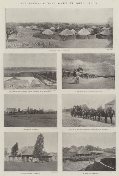 Transvaalská válka, scény v Jižní Africe od English Photographer
