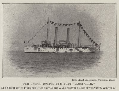 Gun-Boat Spojených států Nashville od English Photographer