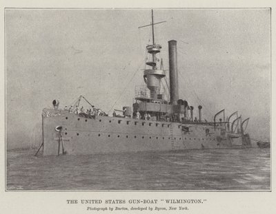 Gun-Boat Spojených států Wilmington od English Photographer