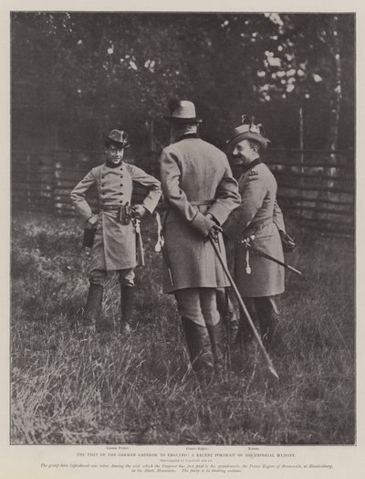 Návštěva německého císaře v Anglii, nedávný portrét Jeho císařského Veličenstva od English Photographer