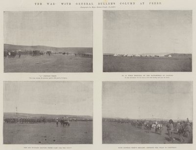 The War, s General Bullers Column ve Frere od English Photographer