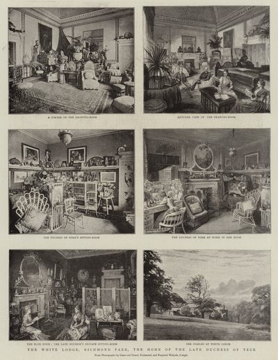 The White Lodge, Richmond Park, domov zesnulé vévodkyně z Tecku od English Photographer