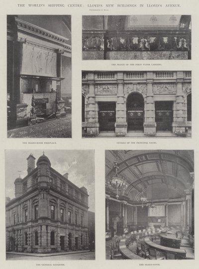 Worlds Shipping Centre, nové budovy Lloyds na Lloyds Avenue od English Photographer