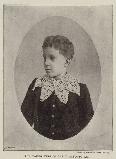 Mladý španělský král Alfonso XIII od English Photographer
